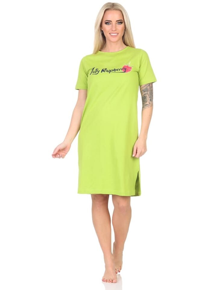 Ночная рубашка NORMANN Kurzarm Frontprint, зеленый
Ночная рубашка NORMANN Kurzarm Frontprint, зеленый