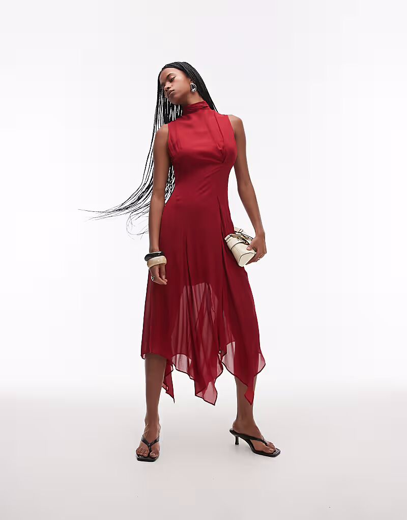 & Other Stories многослойное прозрачное шифоновое платье мидакси с открытой спиной и косыночным подолом красного цвета
& Other Stories многослойное прозрачное шифоновое платье мидакси с открытой спиной и косыночным подолом красного цвета