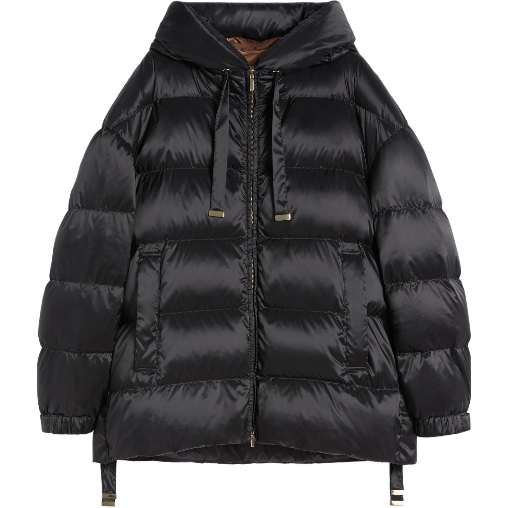 MaxMara Пуховик женский черный с капюшоном, стеганый, утепленный
MaxMara Пуховик женский черный с капюшоном, стеганый, утепленный