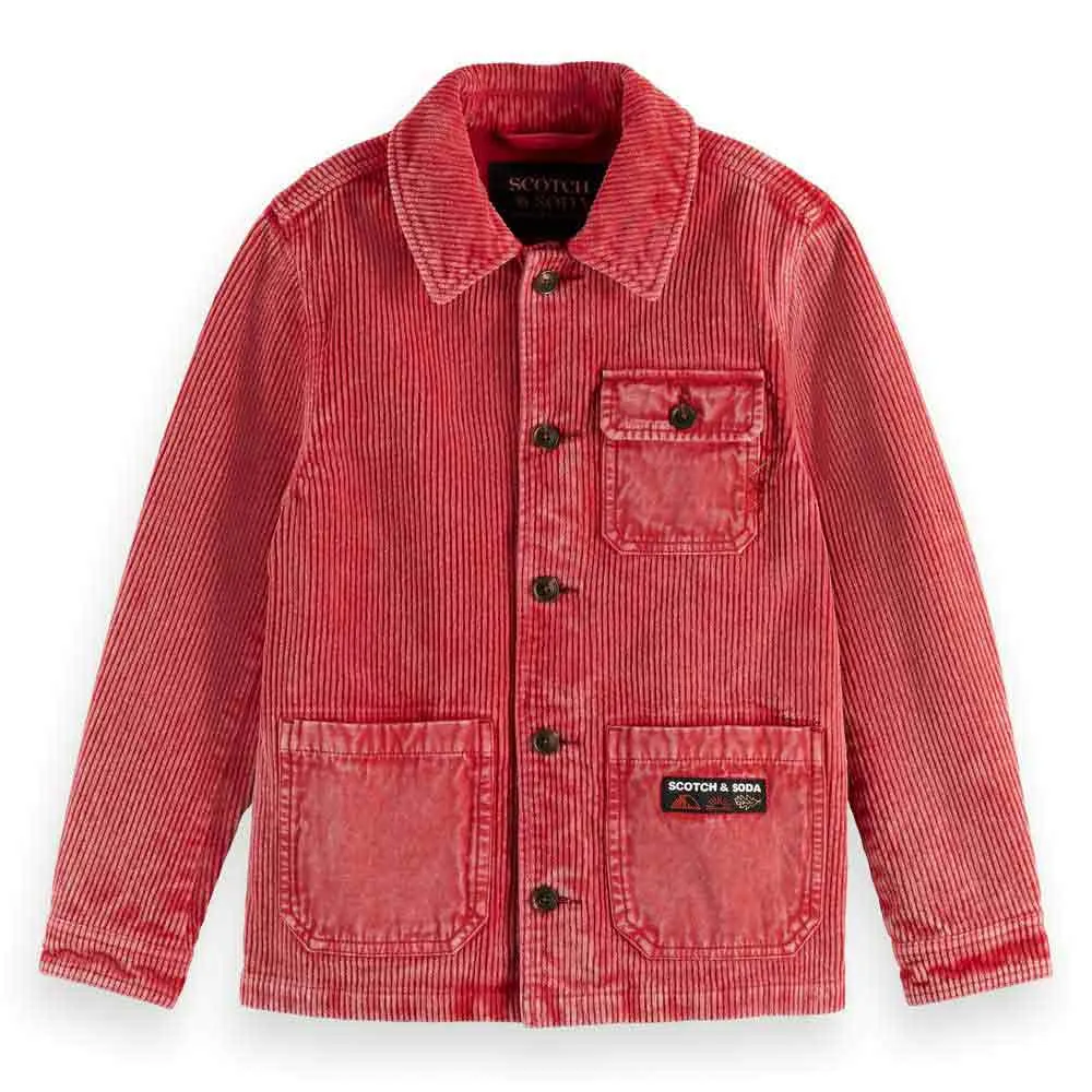 Куртка-рубашка-куртка-рубашка из вельвета, окрашенного в технике Scotch & Soda, красный
Куртка-рубашка-куртка-рубашка из вельвета, окрашенного в технике Scotch & Soda, красный
