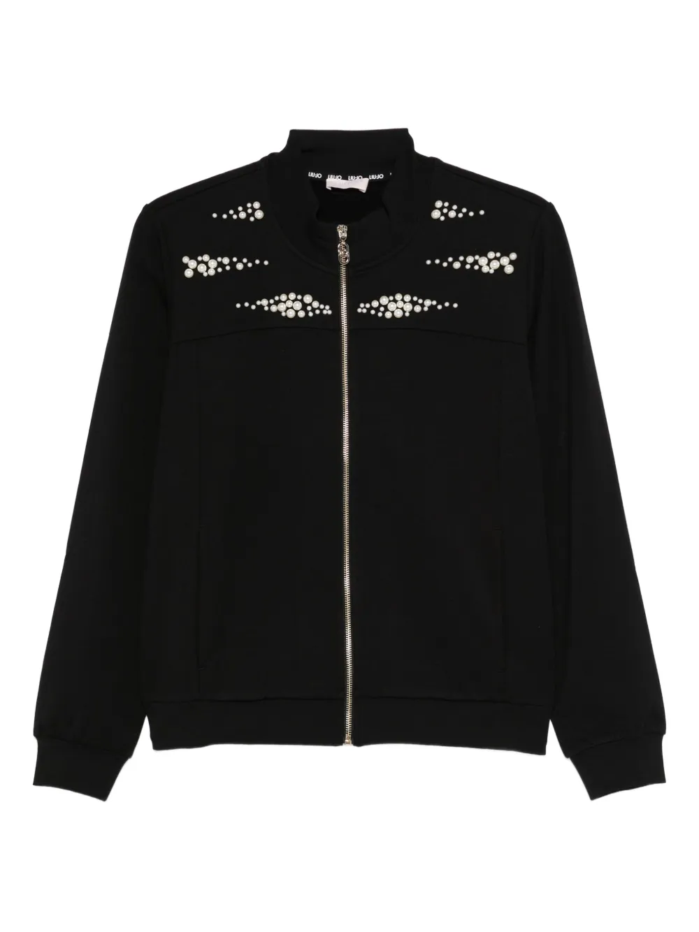 Куртка на молнии с украшением из жемчуга LIU JO, черный
Куртка на молнии с украшением из жемчуга LIU JO, черный