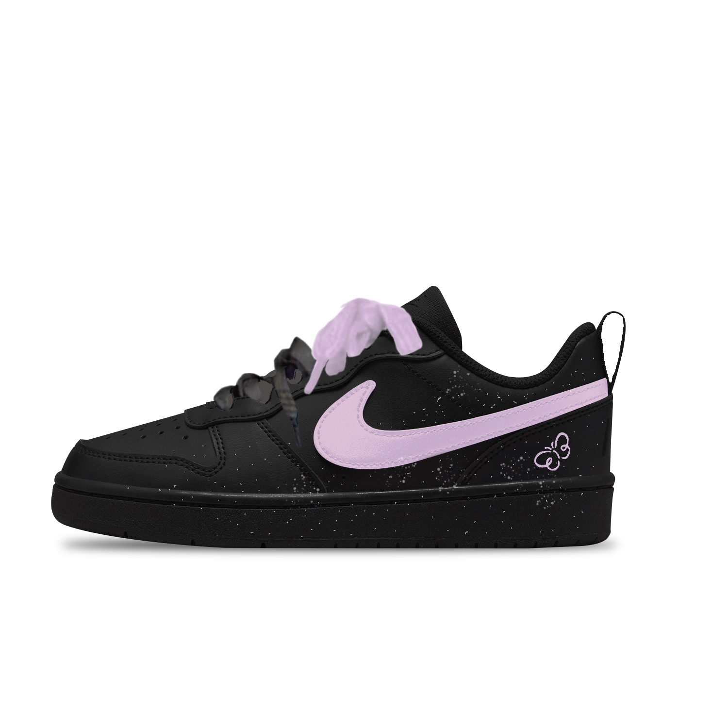 Nike Кроссовки для скейтбординга Court Borough Purple Butterfly Slip Resistant Abrasion Resistant низкие детские Black Unisex
Nike Кроссовки для скейтбординга Court Borough Purple Butterfly Slip Resistant Abrasion Resistant низкие детские Black Unisex