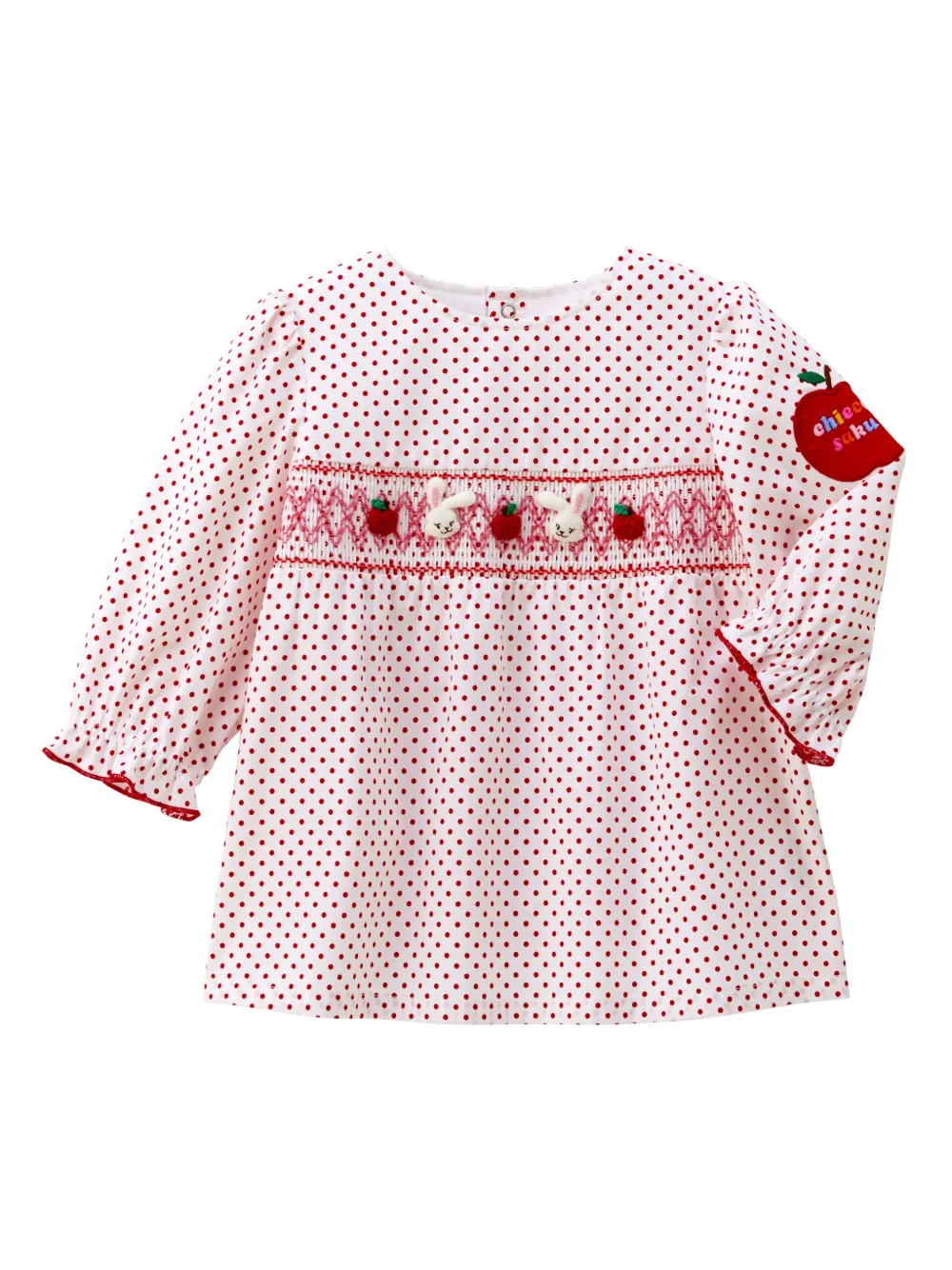 Блузка в горох Miki House, красный
Блузка в горох Miki House, красный
