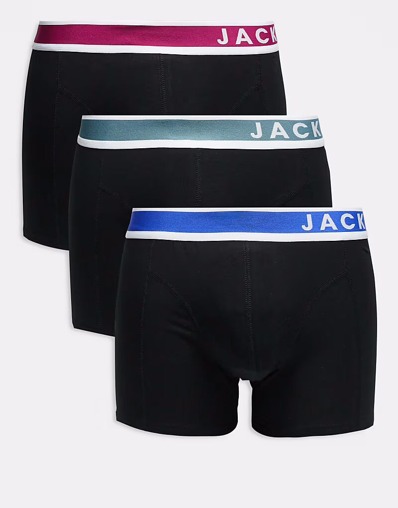 Комплект из 3 трусов с контрастным логотипом Jack & Jones, черный
Комплект из 3 трусов с контрастным логотипом Jack & Jones, черный