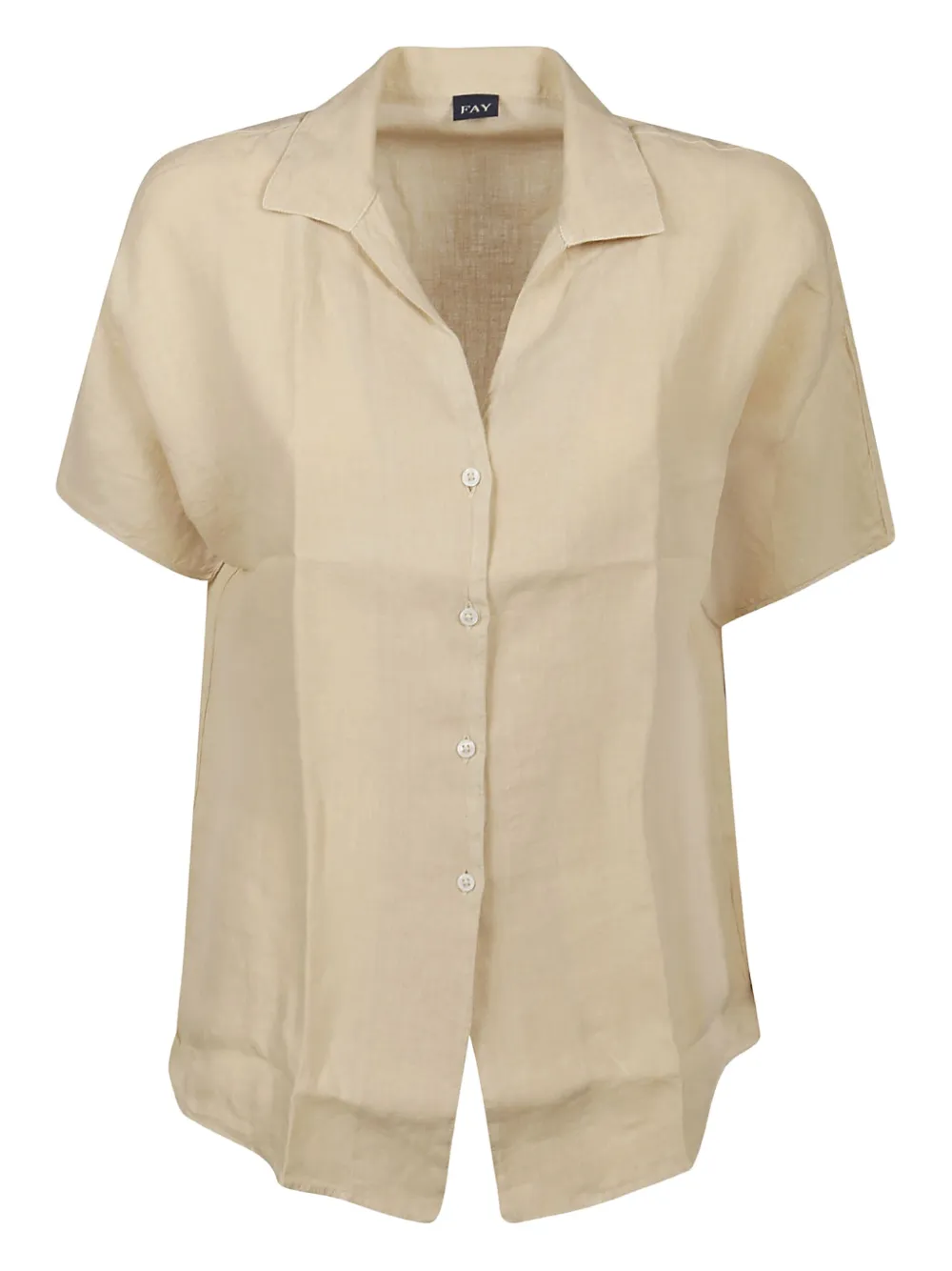 Льняная рубашка Fay, нейтральный 
Льняная рубашка Fay, нейтральный