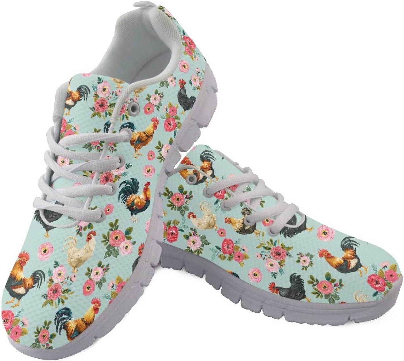 Женские кроссовки для бега и зала на шнуровке, для ходьбы и походов, легкие и дышащие кроссовки для мужчин и женщин Getelinseng, Rooster Floral
Женские кроссовки для бега и зала на шнуровке, для ходьбы и походов, легкие и дышащие кроссовки для мужчин и женщин Getelinseng, Rooster Floral