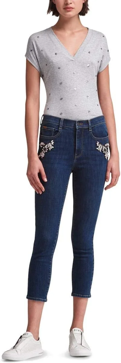 DKNY Женские джинсы скинни с декором
DKNY Женские джинсы скинни с декором