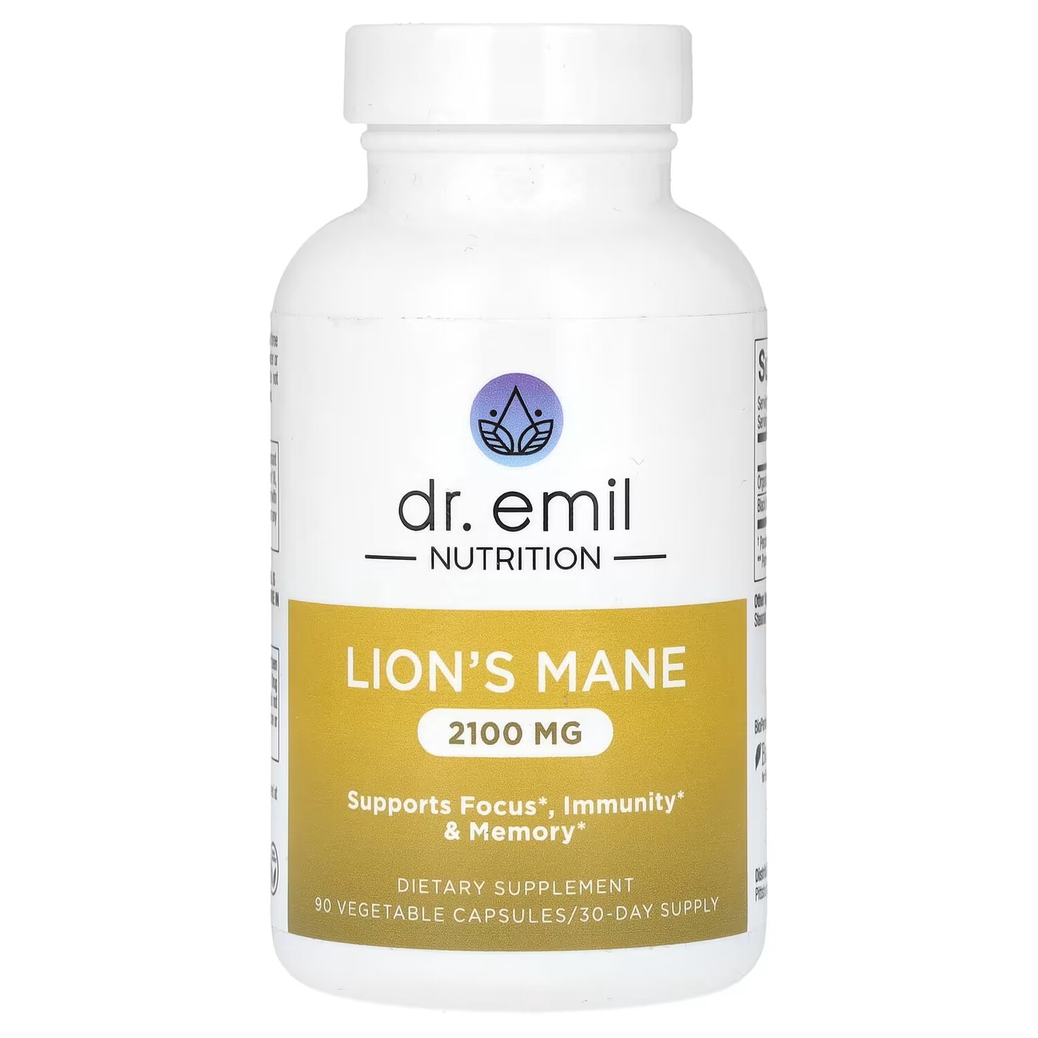 Добавка Dr. Emil Nutrition Lion's Mane 2100 мг, 90 капсул (700 мг на капсулу)
Добавка Dr. Emil Nutrition Lion's Mane 2100 мг, 90 капсул (700 мг на капсулу)