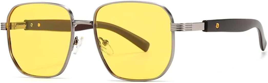 Солнцезащитные очки с защитой UV400 | Металлические петли, круглая оправа, линзы конфетного цвета | Для женщин и мужчин, для занятий спортом на открытом воздухе и вождения DSVIGF, Yellow
Солнцезащитные очки с защитой UV400 | Металлические петли, круглая оправа, линзы конфетного цвета | Для женщин и мужчин, для занятий спортом на открытом воздухе и вождения DSVIGF, Yellow