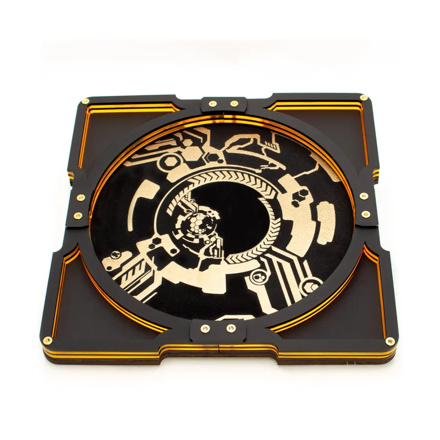 Лоток для кубиков 10 x 10 дюймов — CyberSymon (оранжевый цвет солнечных лучей), Square Party Dice Trays (C4 Labs)
Лоток для кубиков 10 x 10 дюймов — CyberSymon (оранжевый цвет солнечных лучей), Square Party Dice Trays (C4 Labs)