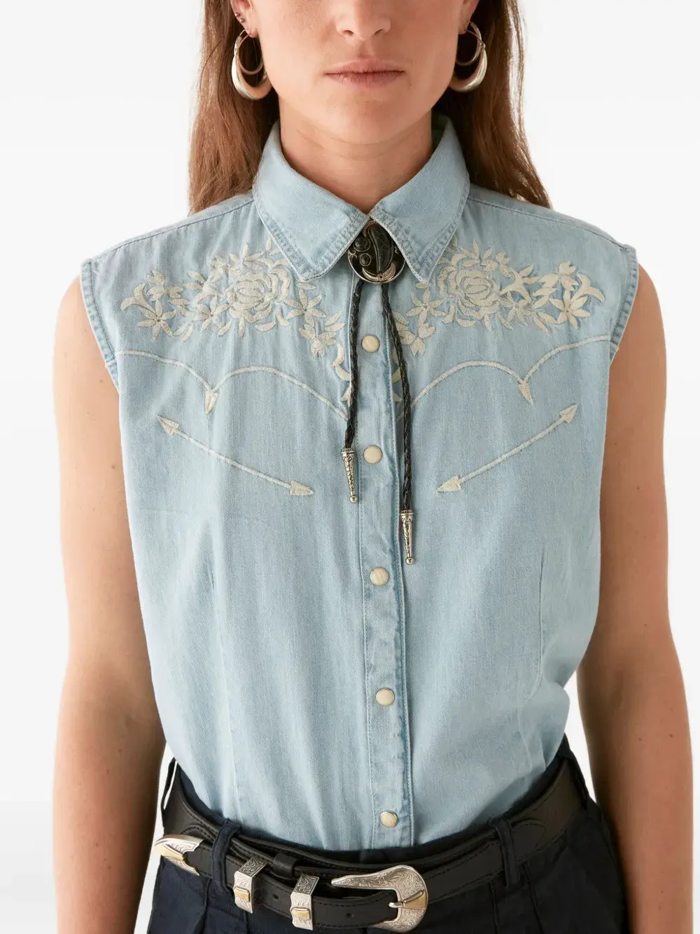 Рубашка без рукавов с вышивкой MAISON HOTEL, синий
Рубашка без рукавов с вышивкой MAISON HOTEL, синий