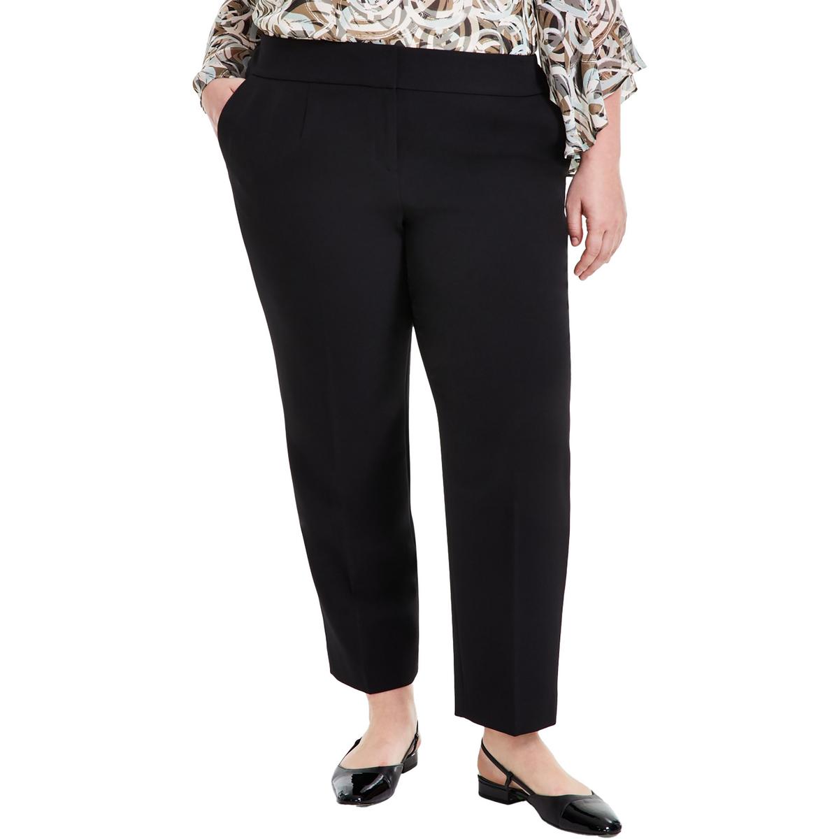 Женские прямые брюки из полиэстера с карманами Plus Kasper, черный
Женские прямые брюки из полиэстера с карманами Plus Kasper, черный