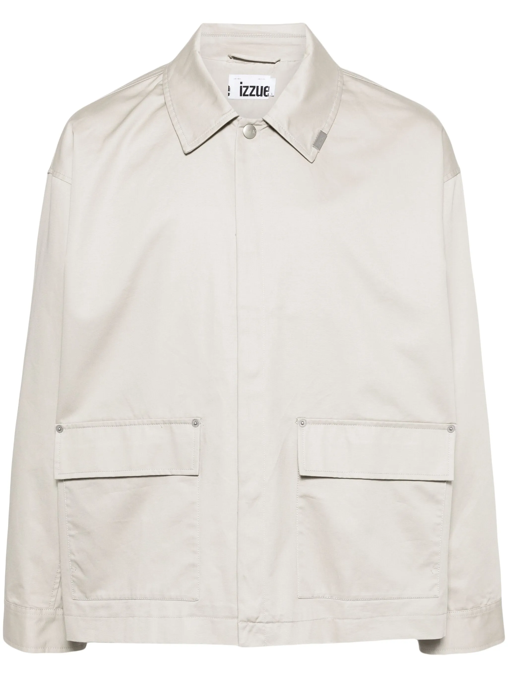 Габардиновая куртка-рубашка с фотопринтом Izzue, бежевый
Габардиновая куртка-рубашка с фотопринтом Izzue, бежевый