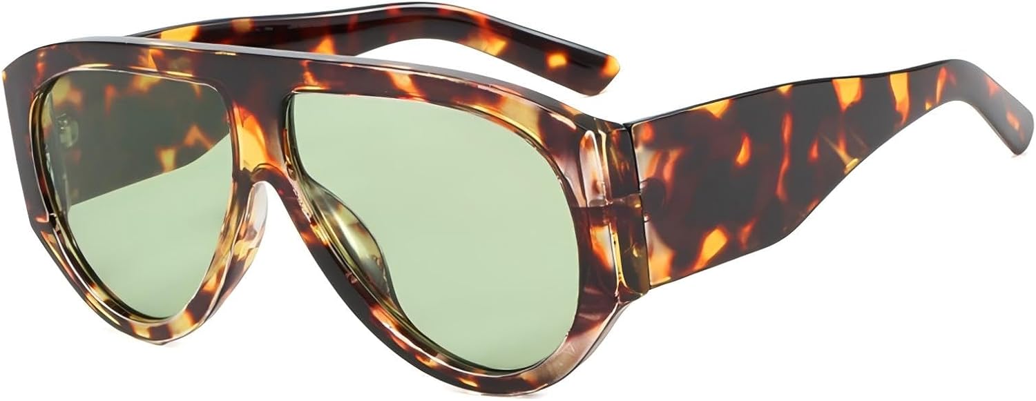 Модные ретро-солнцезащитные очки-авиаторы OSAGAMA большого размера для женщин и мужчин, в стиле 70-х, дизайнерские, с толстой оправой, классические, Style2-leopard/Green
Модные ретро-солнцезащитные очки-авиаторы OSAGAMA большого размера для женщин и мужчин, в стиле 70-х, дизайнерские, с толстой оправой, классические, Style2-leopard/Green