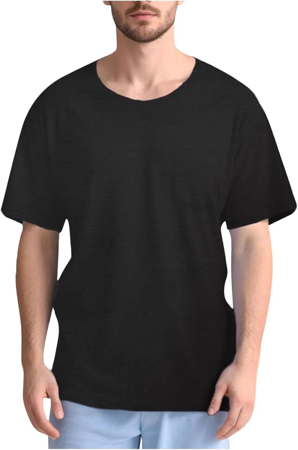 Мужская футболка с коротким рукавом и круглым вырезом, Casual, свободный крой
Мужская футболка с коротким рукавом и круглым вырезом, Casual, свободный крой