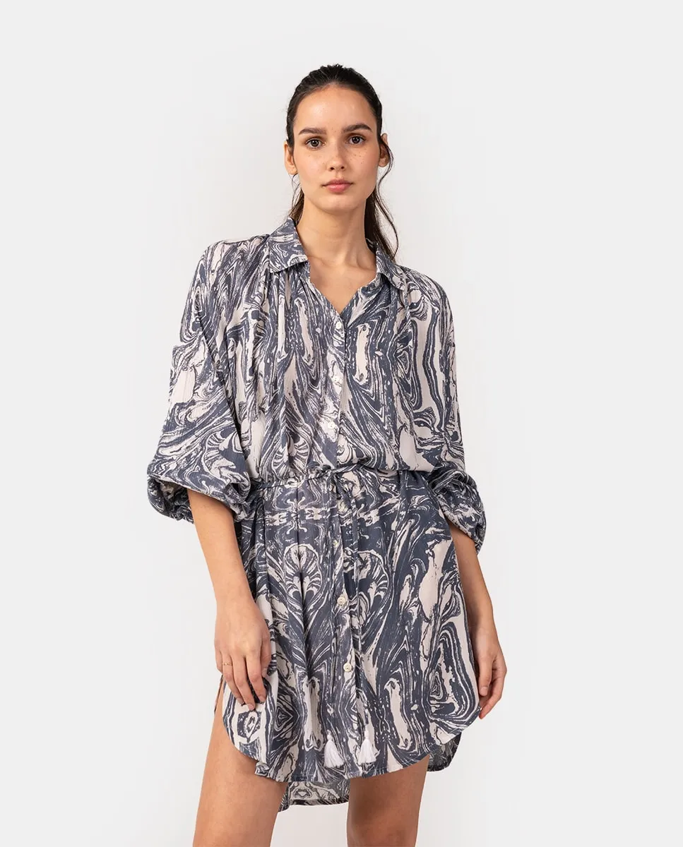 Хлопковый пляжный сарафан Blue Horizon с абстрактным серым принтом Abbacino, серый
Хлопковый пляжный сарафан Blue Horizon с абстрактным серым принтом Abbacino, серый