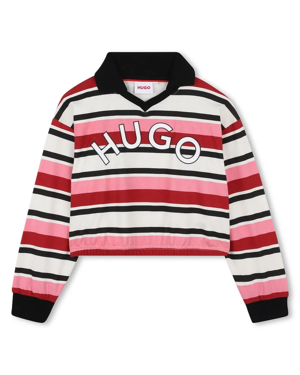 Детская футболка-поло розового цвета из хлопка Hugo
Детская футболка-поло розового цвета из хлопка Hugo