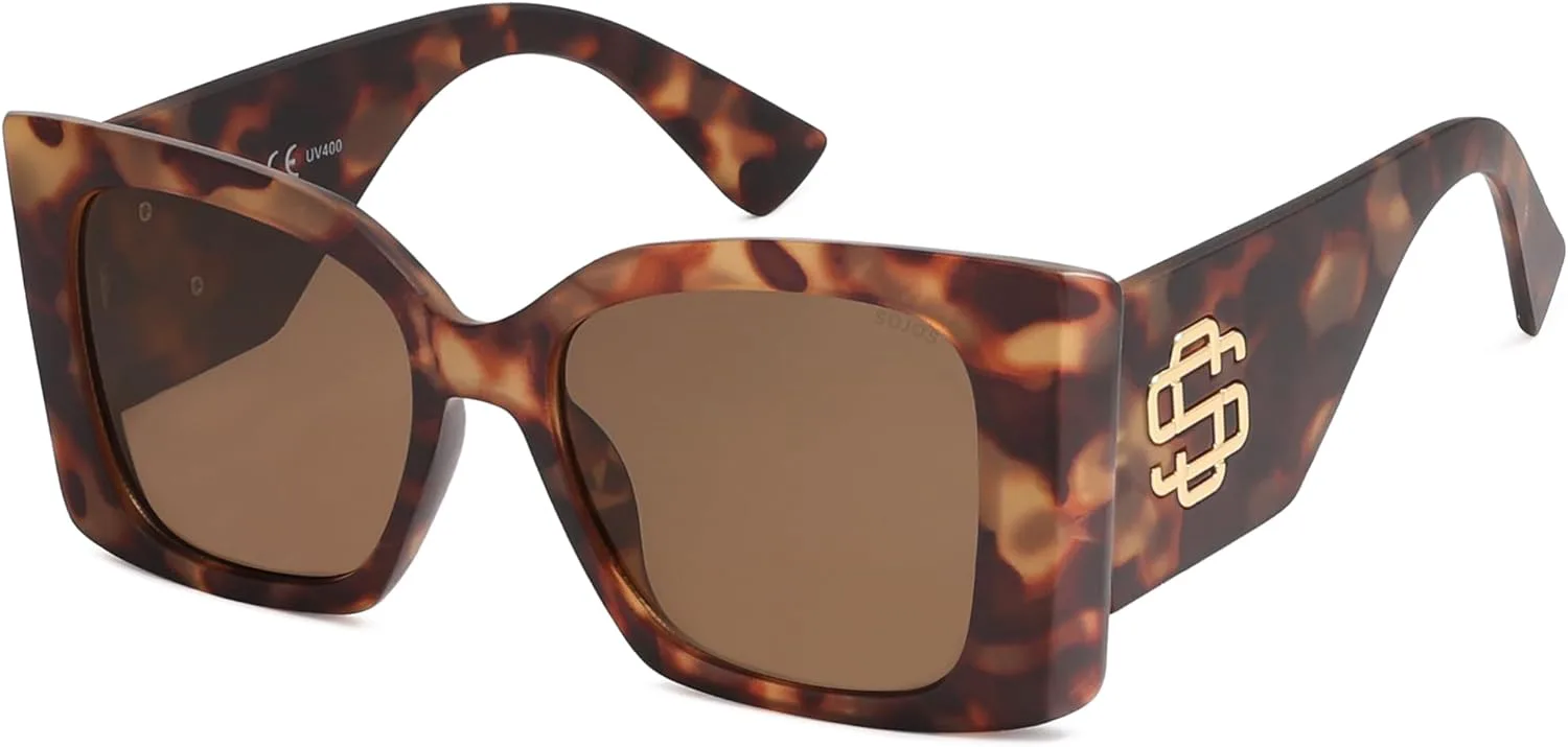 Солнцезащитные очки SOJOS для женщин и мужчин, квадратная широкая толстая оправа, ретро-стиль, модная защита от УФ-излучения, модель SJ2349, Matt Tortoise,gold,borwn
Солнцезащитные очки SOJOS для женщин и мужчин, квадратная широкая толстая оправа, ретро-стиль, модная защита от УФ-излучения, модель SJ2349, Matt Tortoise,gold,borwn