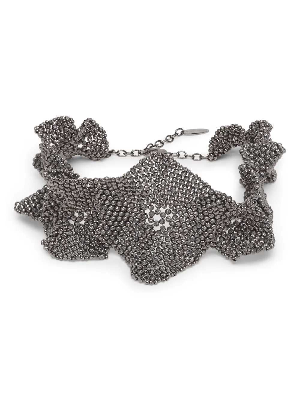 Скульптурный чокер Brunello Cucinelli, серебяный
Скульптурный чокер Brunello Cucinelli, серебяный