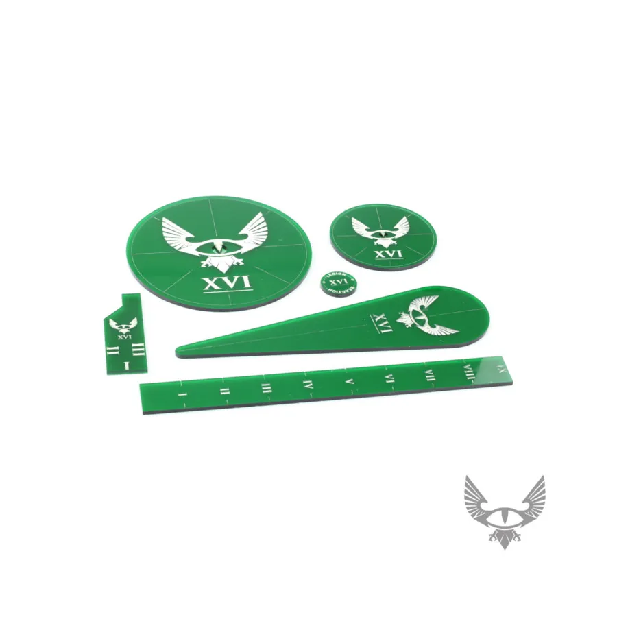 Шаблон ереси и набор линеек (еретический зеленый), Horus Heresy - Accessories & Supplies (Battle Kiwi)
Шаблон ереси и набор линеек (еретический зеленый), Horus Heresy - Accessories & Supplies (Battle Kiwi)