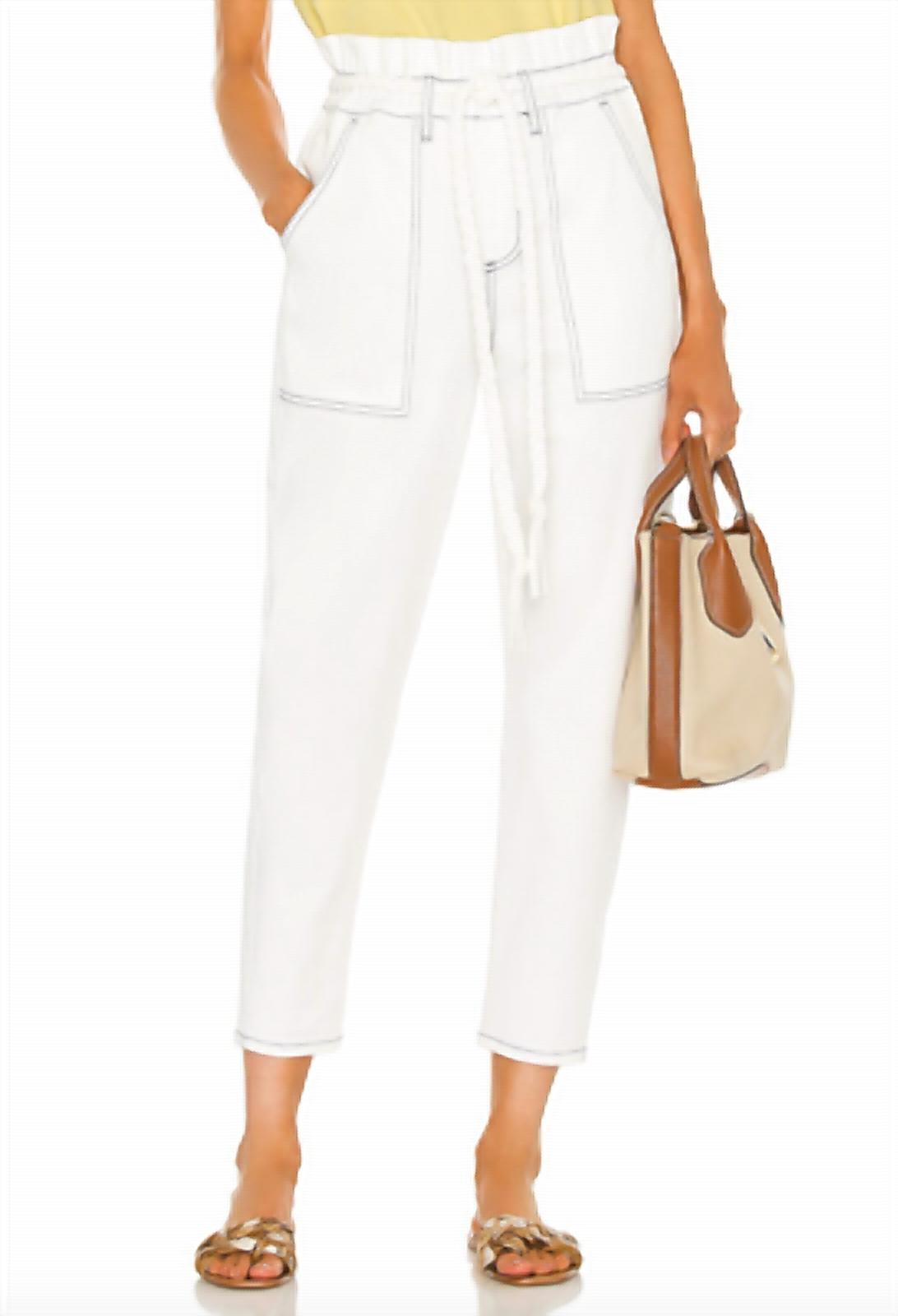 SOMETHING NAVY Брюки-«бумажный пакет» Harlow белого цвета
SOMETHING NAVY Брюки-«бумажный пакет» Harlow белого цвета