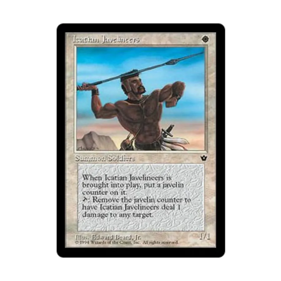 CCG Икатийские дротики - Вер. 1 (С3), MTG - Fallen Empires
CCG Икатийские дротики - Вер. 1 (С3), MTG - Fallen Empires