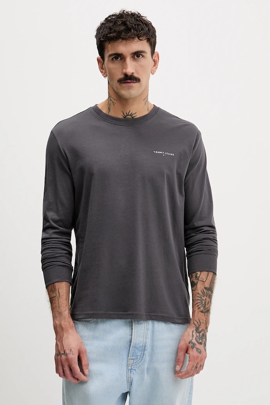 Хлопковый лонгслив Tommy Jeans, серый
Хлопковый лонгслив Tommy Jeans, серый