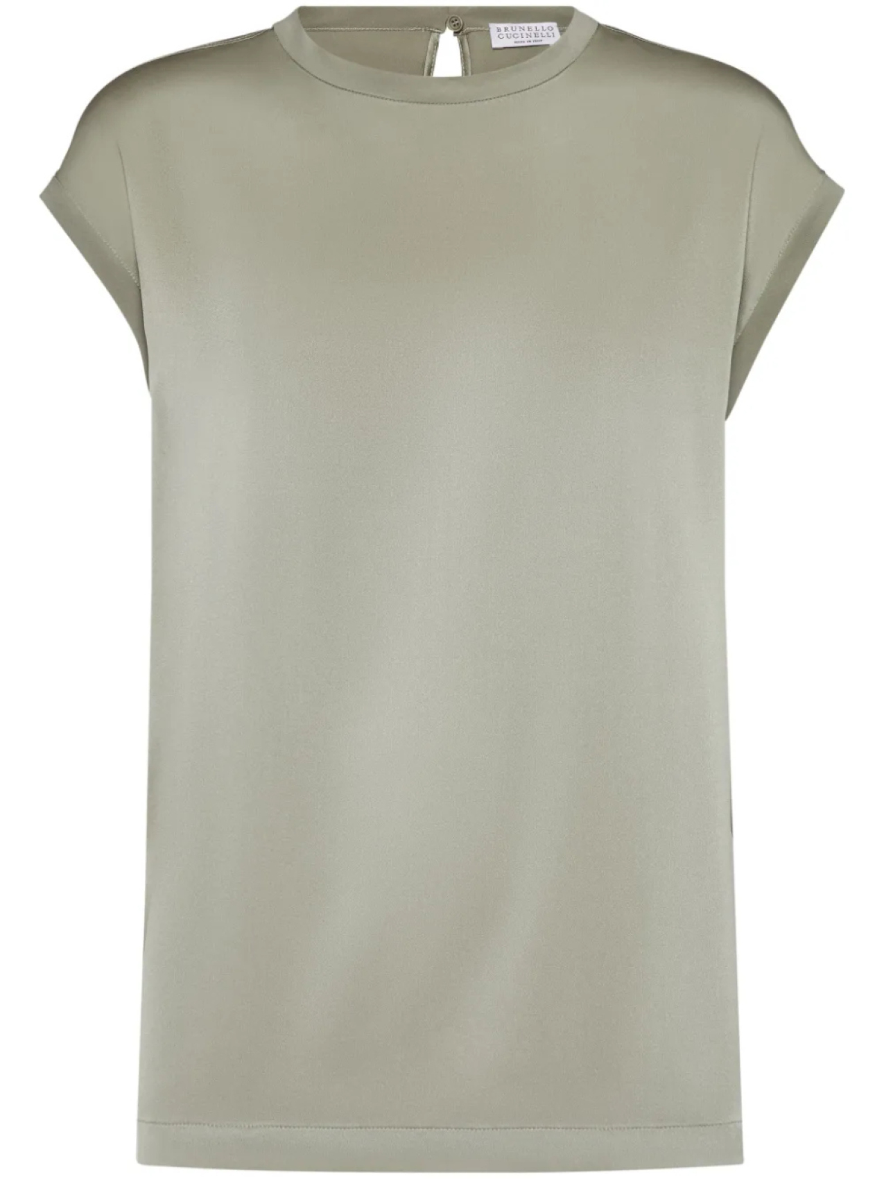 Brunello Cucinelli футболка с декором Monili, зеленый 
Brunello Cucinelli футболка с декором Monili, зеленый