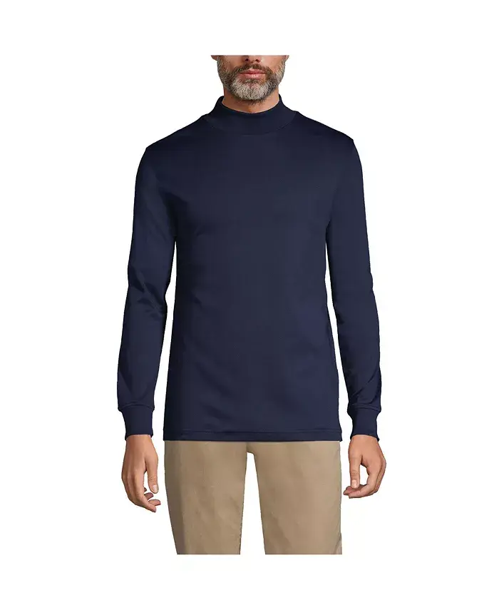 Большая и высокая хлопковая водолазка из Supima Lands' End, синий
Большая и высокая хлопковая водолазка из Supima Lands' End, синий