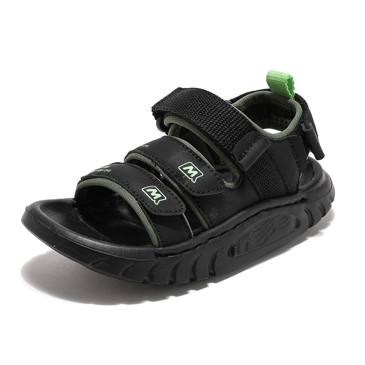 Сандалии детские, легкие, износостойкие, с амортизацией, низкие ABC KIDS, черный/зеленый
Сандалии детские, легкие, износостойкие, с амортизацией, низкие ABC KIDS, черный/зеленый