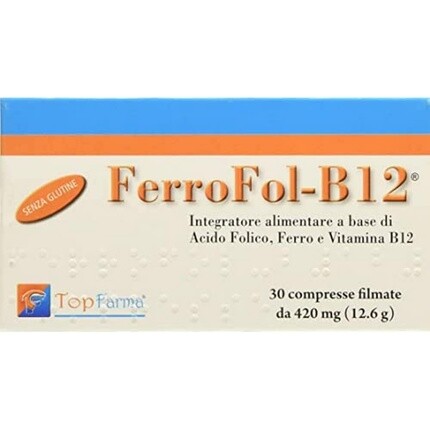 Феррофол B12 Integ 30 таблеток Topfarma
Феррофол B12 Integ 30 таблеток Topfarma