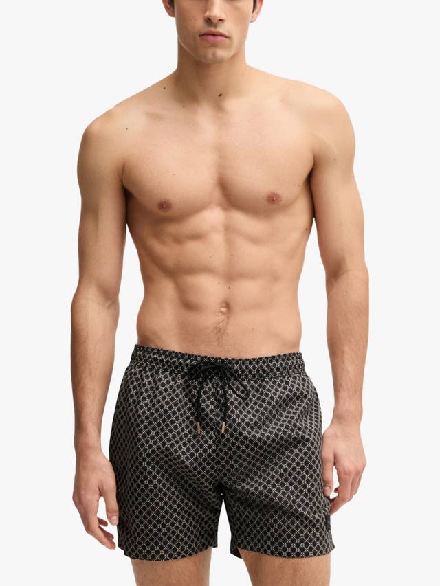 Плавательные шорты с геометрическим принтом HUGO BOSS, черный/разноцветный
Плавательные шорты с геометрическим принтом HUGO BOSS, черный/разноцветный