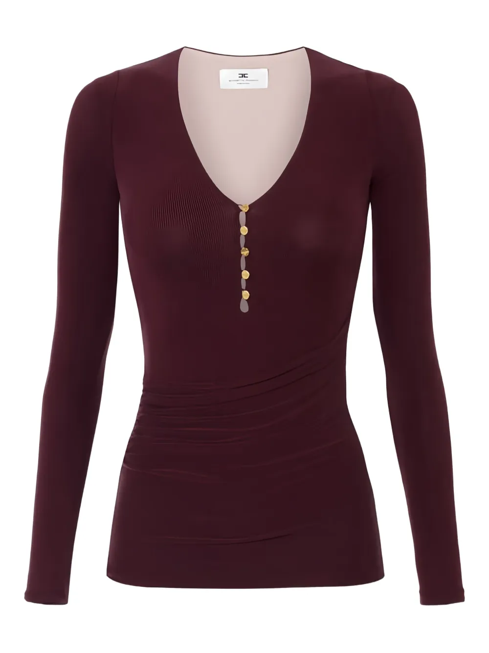 Футболка с длинными рукавами и пуговицами Elisabetta Franchi, красный
Футболка с длинными рукавами и пуговицами Elisabetta Franchi, красный