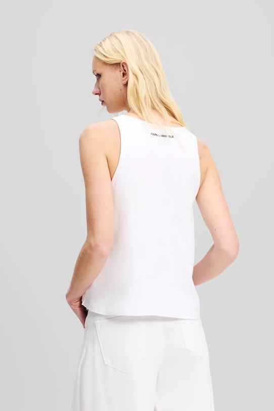 Хлопковая майка Karl Lagerfeld, белый
Хлопковая майка Karl Lagerfeld, белый