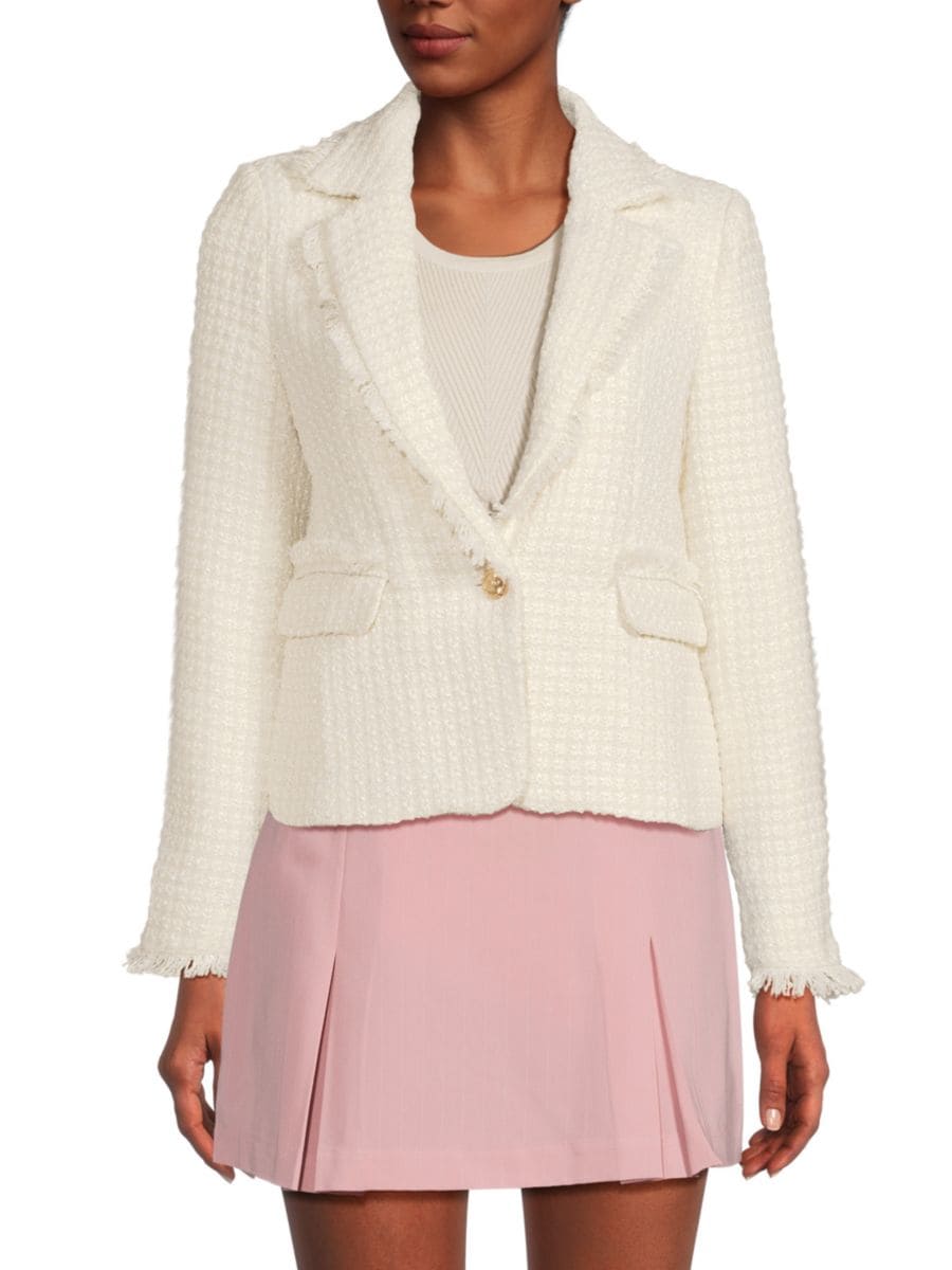 Твидовый блейзер Эбби Walter Baker, белый
Твидовый блейзер Эбби Walter Baker, белый