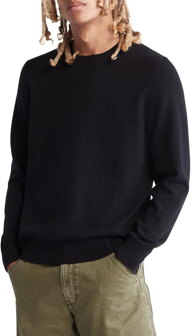 Мужской свитер Calvin Klein из мериносовой шерсти с круглым вырезом, Black
Мужской свитер Calvin Klein из мериносовой шерсти с круглым вырезом, Black