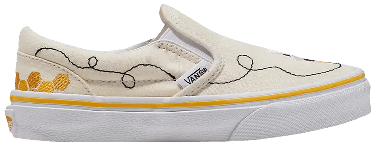 Кроссовки Vans Classic Slip-On Kids 'Bee', кремовый
Кроссовки Vans Classic Slip-On Kids 'Bee', кремовый