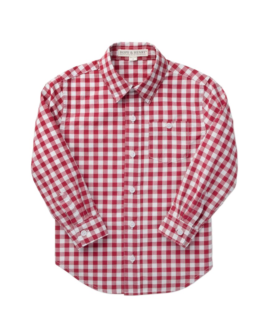Хлопковая рубашка Hope & Henry, красный
Хлопковая рубашка Hope & Henry, красный
