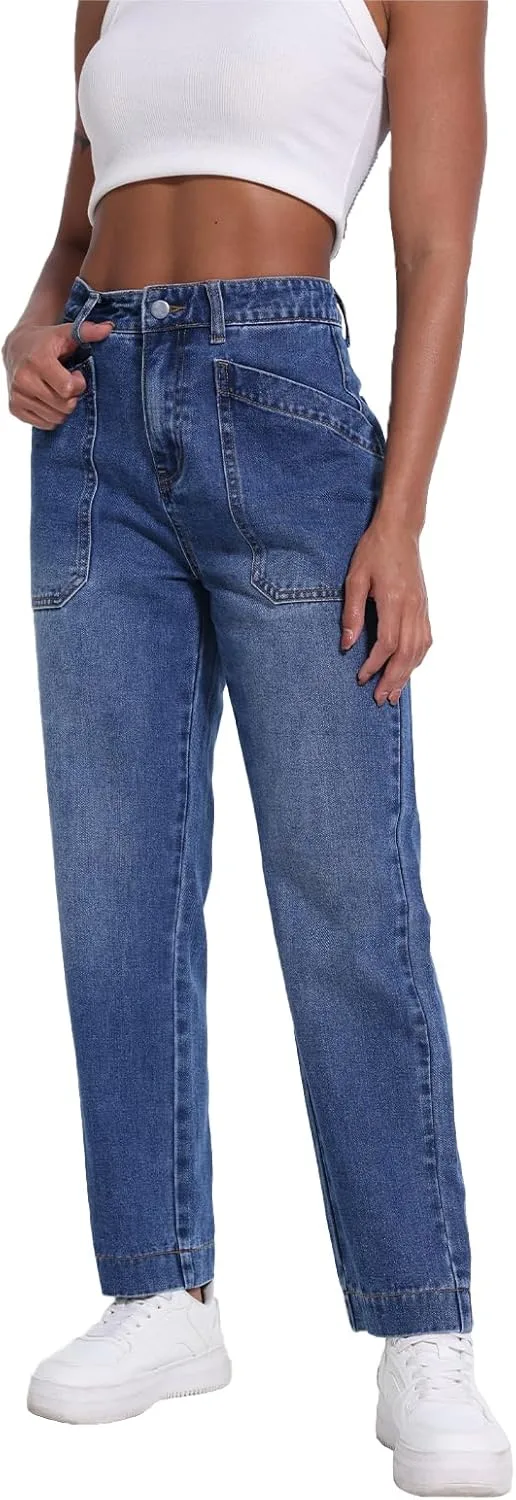 Джинсы женские Mid-Waisted Straight Leg с карманами Cargo VigorFusion
Джинсы женские Mid-Waisted Straight Leg с карманами Cargo VigorFusion