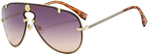 Винтажные цельнолитые солнцезащитные очки из сплава для женщин, солнцезащитные очки с коричневым градиентом для мужчин и для вождения, женские солнцезащитные очки MTZJH, Gold Gray Tea
Винтажные цельнолитые солнцезащитные очки из сплава для женщин, солнцезащитные очки с коричневым градиентом для мужчин и для вождения, женские солнцезащитные очки MTZJH, Gold Gray Tea