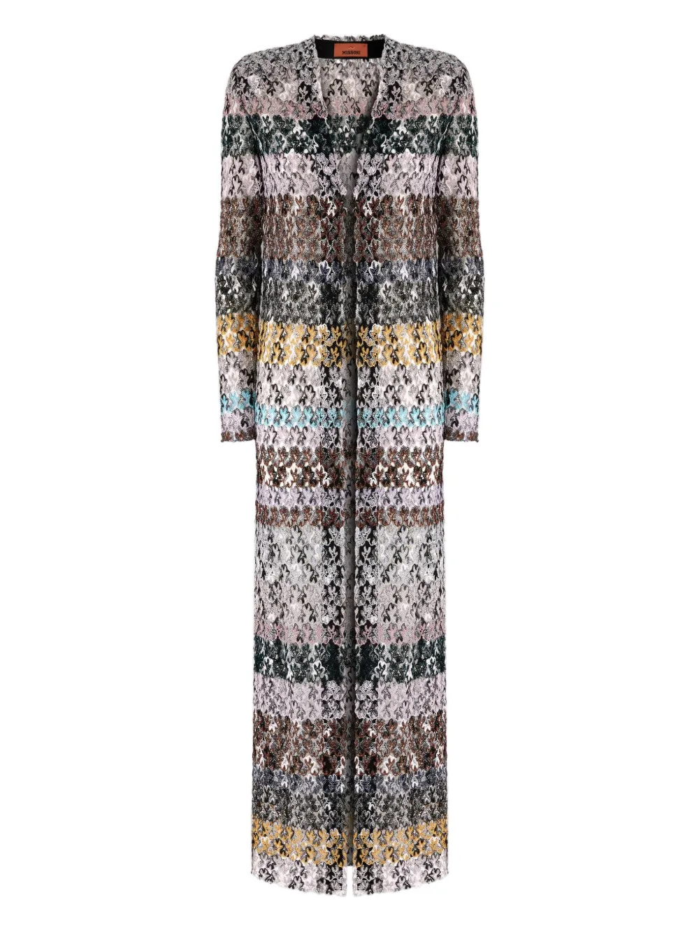 Вязаный длинный кардиган Missoni, коричневый
Вязаный длинный кардиган Missoni, коричневый