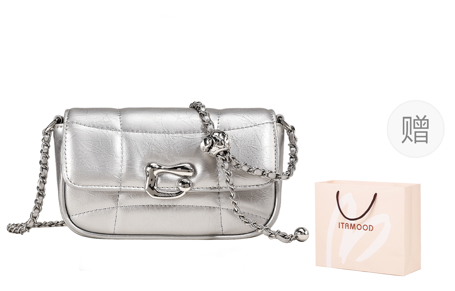 Miao Di Кожаная женская сумка через плечо, Moonlight Silver
Miao Di Кожаная женская сумка через плечо, Moonlight Silver