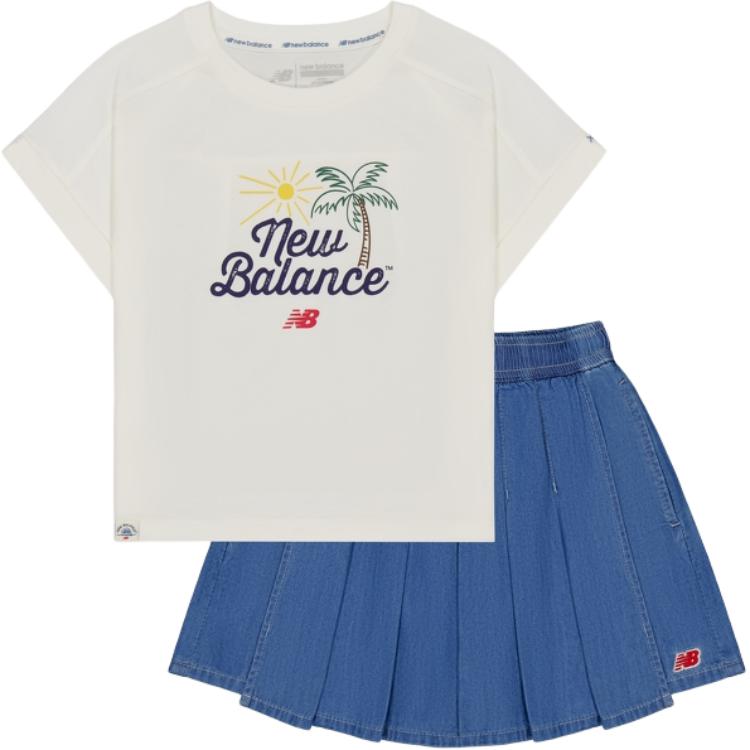 New Balance Детский комплект с юбкой для детей 3-7 лет ivory white
New Balance Детский комплект с юбкой для детей 3-7 лет ivory white