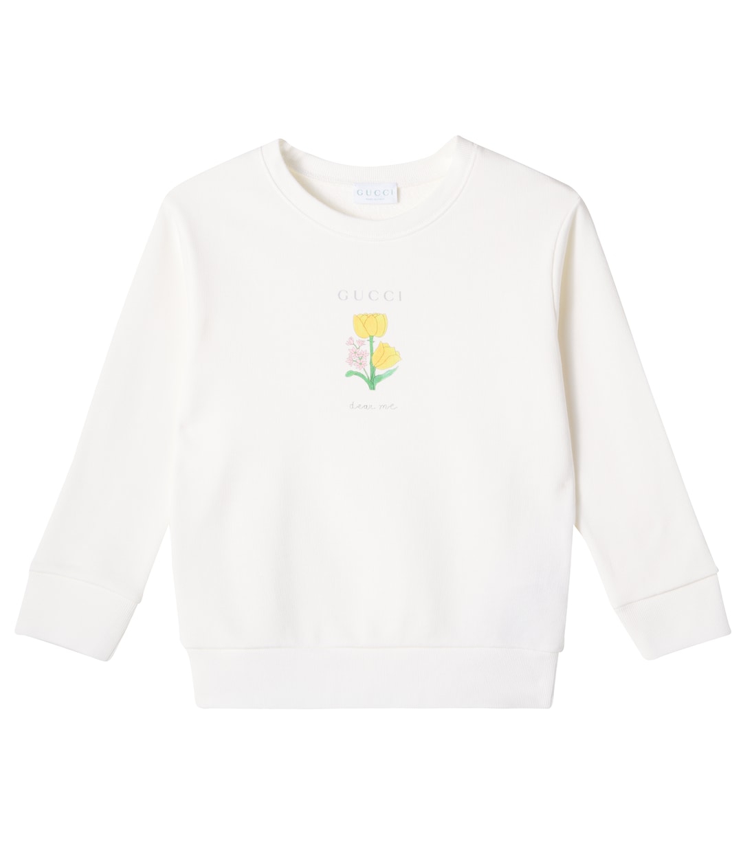 Хлопковый джерси свитшот с принтом Gucci Kids, New White/ Mix
Хлопковый джерси свитшот с принтом Gucci Kids, New White/ Mix