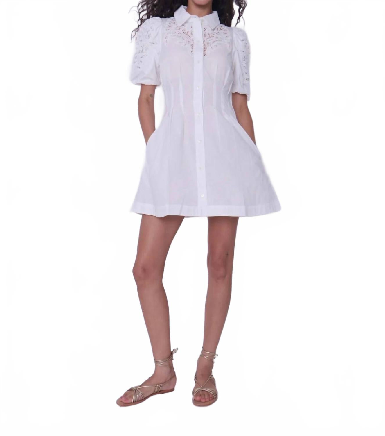 Платье Марта мини в белом LOVE THE LABEL 
Платье Марта мини в белом LOVE THE LABEL