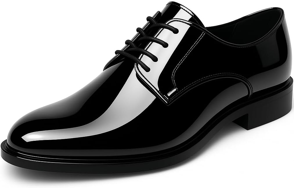 Мужские туфли под смокинг из искусственной лакированной кожи, классические оксфорды на шнуровке, формальная обувь для бизнеса и свадебного костюма, черные Solatabel
Мужские туфли под смокинг из искусственной лакированной кожи, классические оксфорды на шнуровке, формальная обувь для бизнеса и свадебного костюма, черные Solatabel