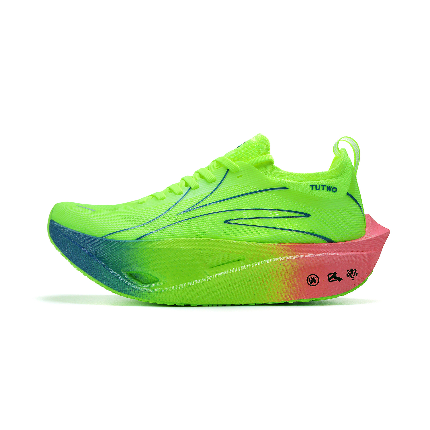 TUTU Амортизирующие дышащие влагоотводящие низкие кроссовки для повседневных тренировок и бега унисекс разноцветные синий розовый лайм, цвет Blue Pink Lime 
TUTU Амортизирующие дышащие влагоотводящие низкие кроссовки для повседневных тренировок и бега унисекс разноцветные синий розовый лайм, цвет Blue Pink Lime