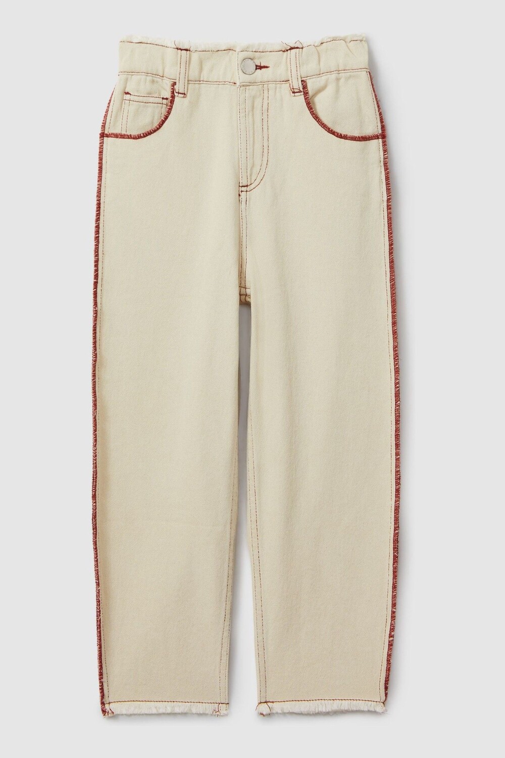 Джинсы Emmefa с контрастной строчкой и необработанным краем Reiss, экрю
Джинсы Emmefa с контрастной строчкой и необработанным краем Reiss, экрю