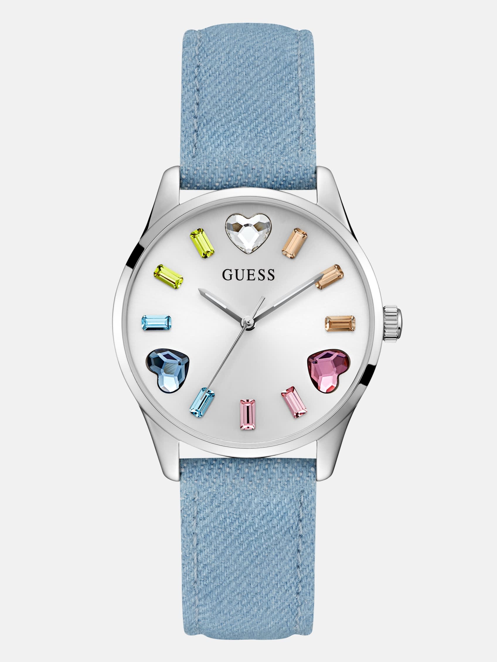 Аналоговые часы Blue Hearts Silver-Tone Guess Factory
Аналоговые часы Blue Hearts Silver-Tone Guess Factory