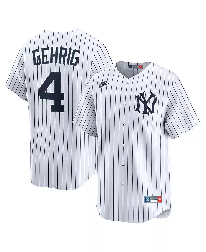 Мужская белая ретро-джерси Lou Gehrig New York Yankees из коллекции Cooperstown Limited Nike
Мужская белая ретро-джерси Lou Gehrig New York Yankees из коллекции Cooperstown Limited Nike